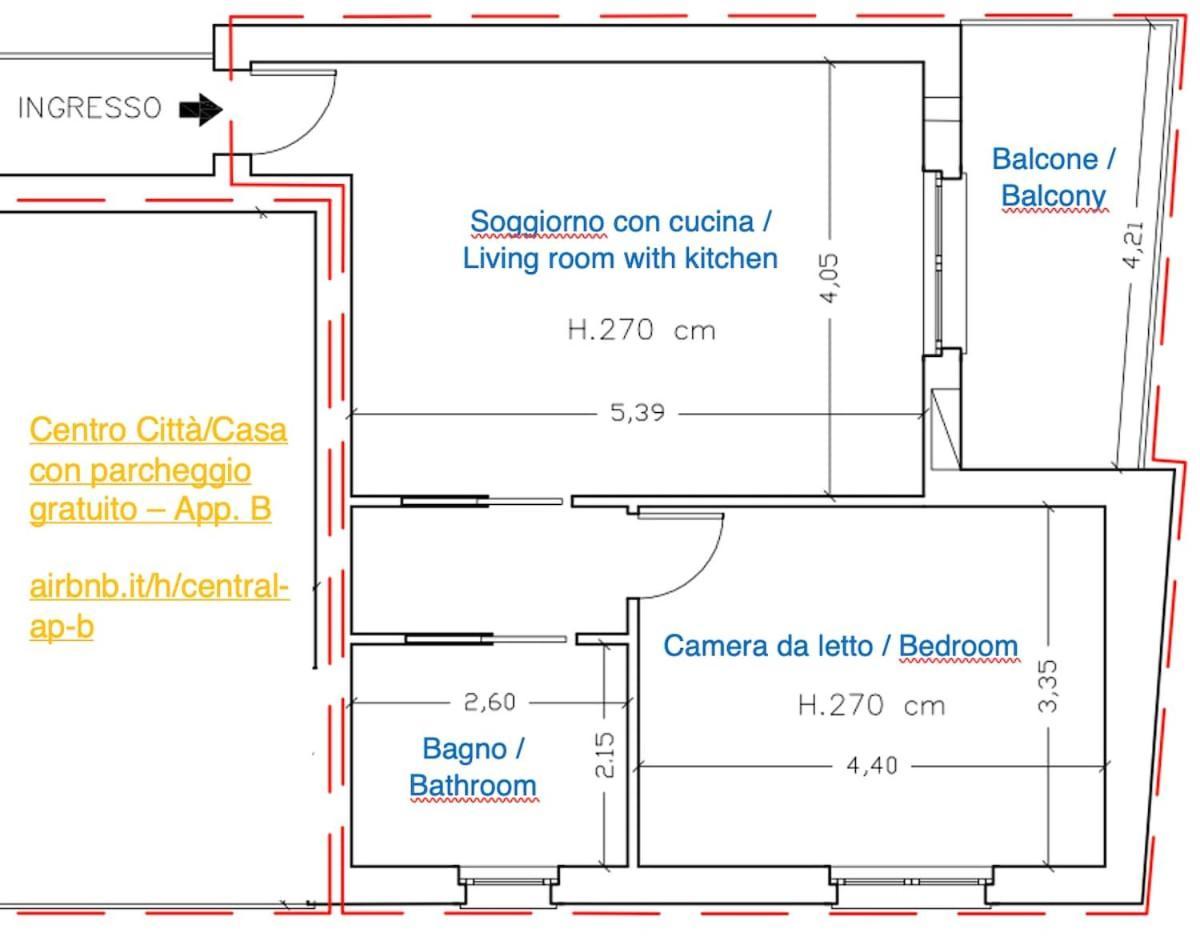 City Center - Modern Flat With Free Parking And Wifi - Apt B Bergamo Bagian luar foto